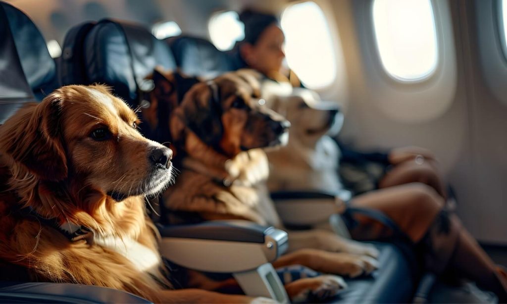 Viaggiare in aereo con animali