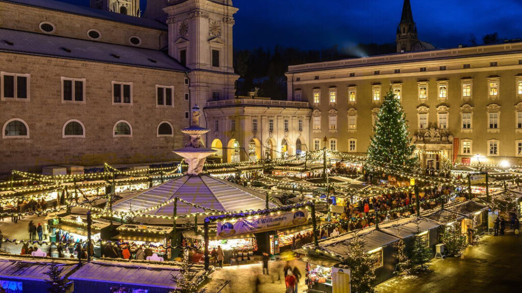 Salzburg, uno dei mercatini del Christkindlmarkt che può esseere raggiunto dall'Espresso Monaco