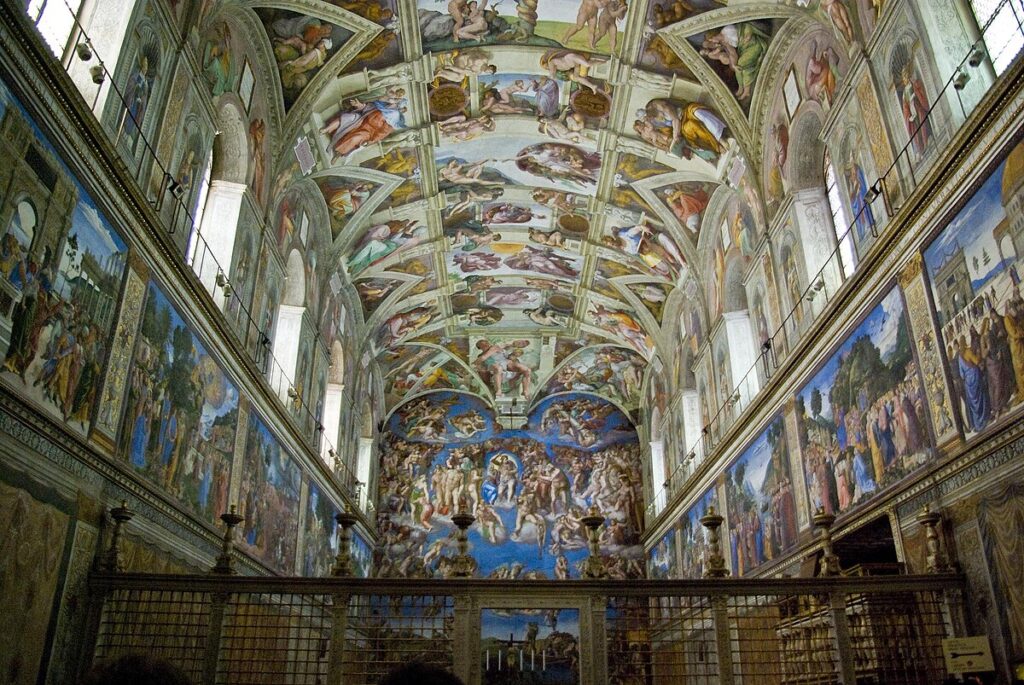 La Cappella Sistina al Vaticano è una delle Opere d'Arte più visitate del nostro Paese
